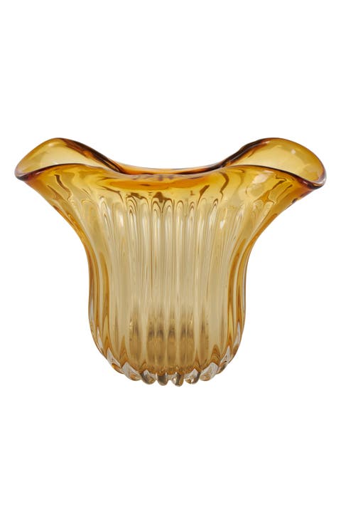 Orange Glass Vase