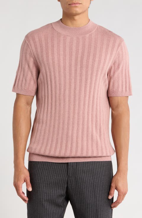 Mock Neck Rib Sweater