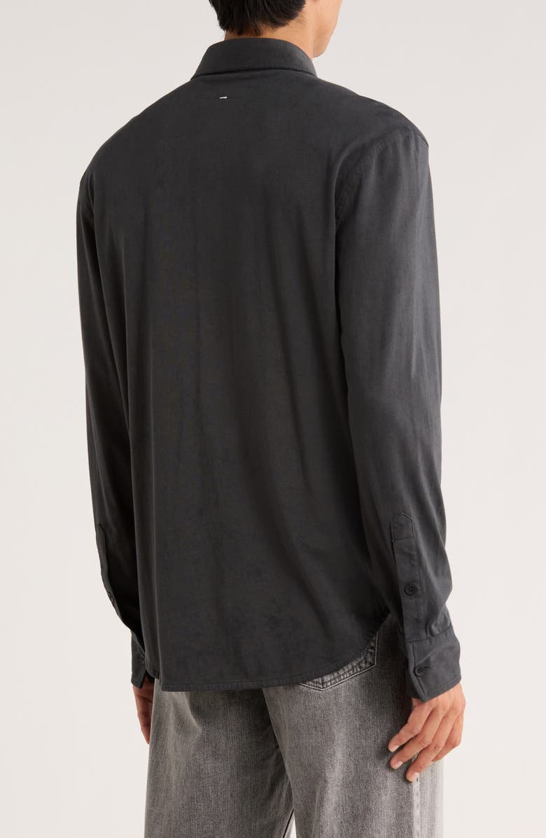 rag & bone Tomas Washed Button-Up Shirt, Alternate, color, Black