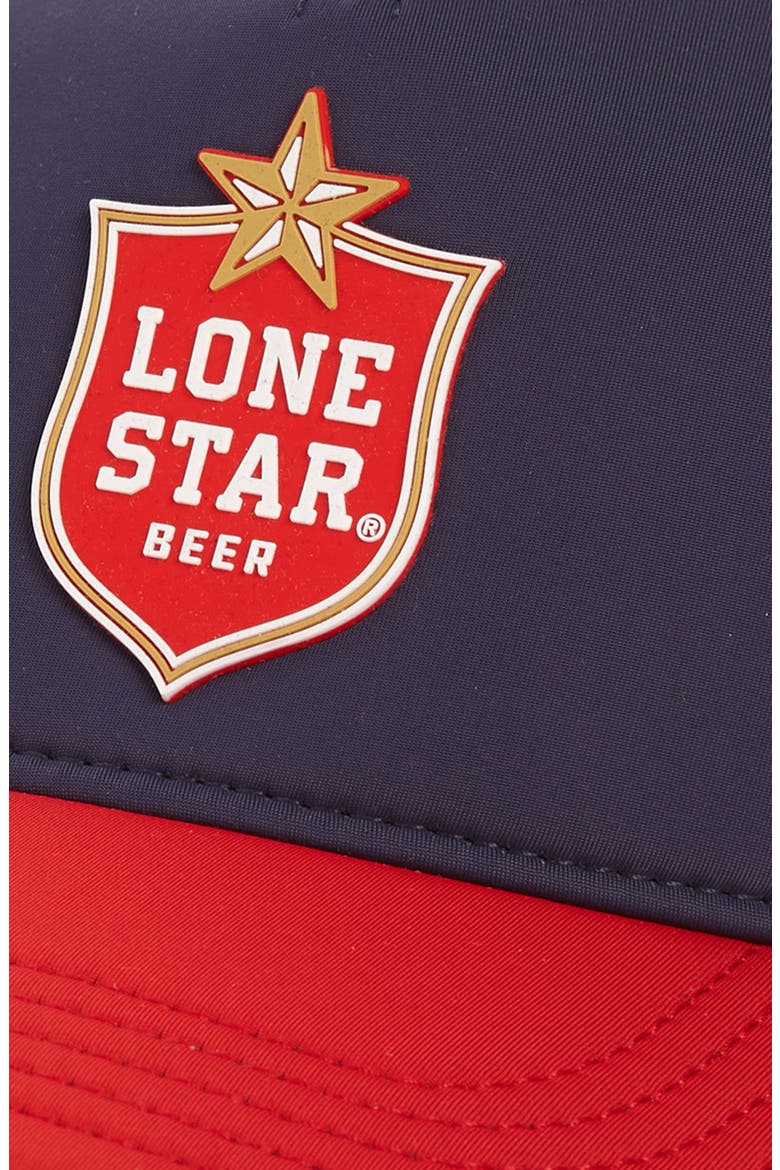 Riptide Valin Lone Star Trucker Hat, Alternate, color, IVORY-NAVY-RED