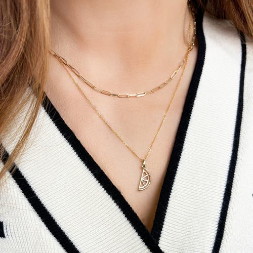 The Lovery Fine Jewelry Mini Gold Watermelon Charm In Gold