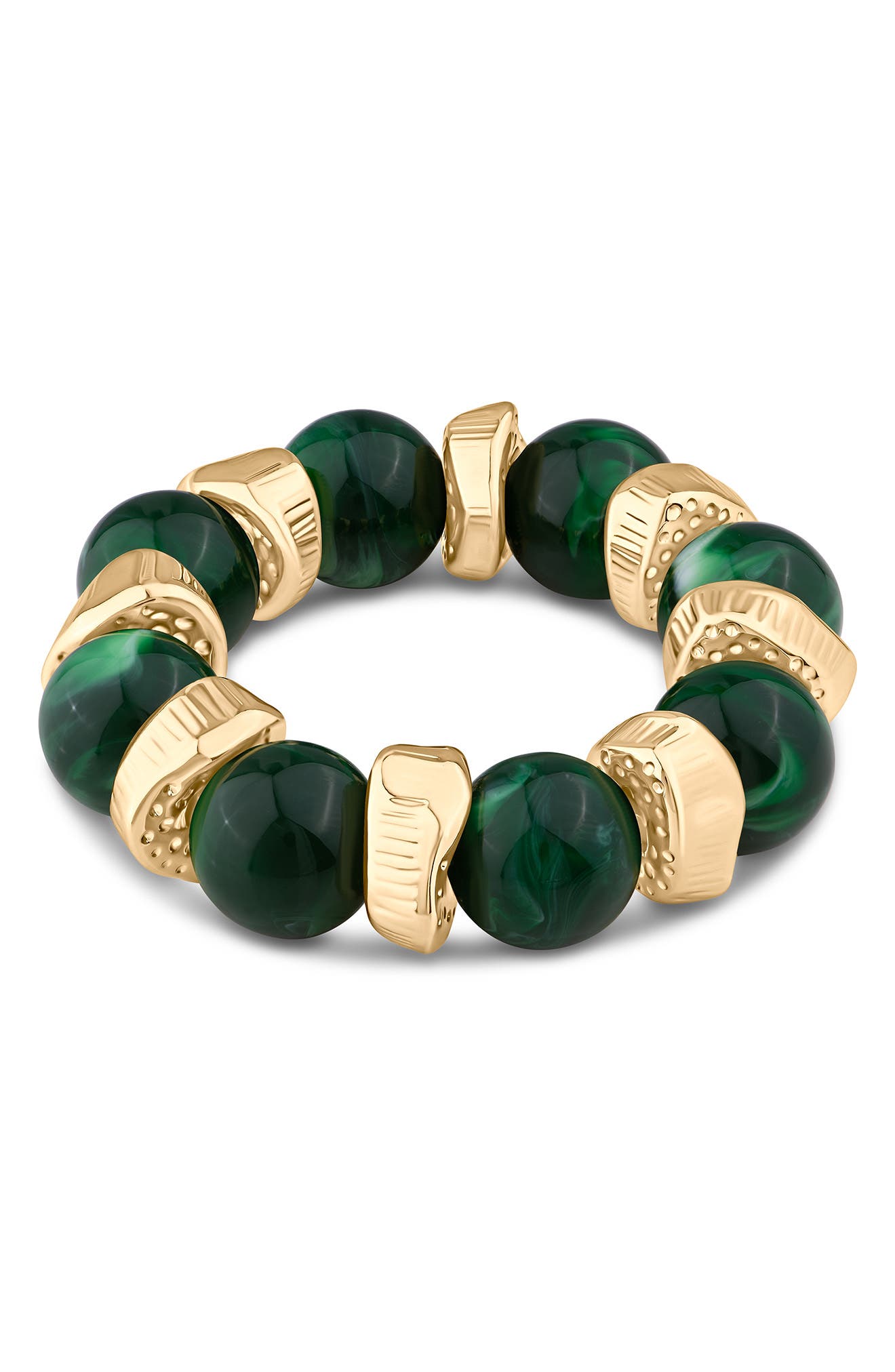 JARDIN Acrylic Beaded Stretch Bracelet