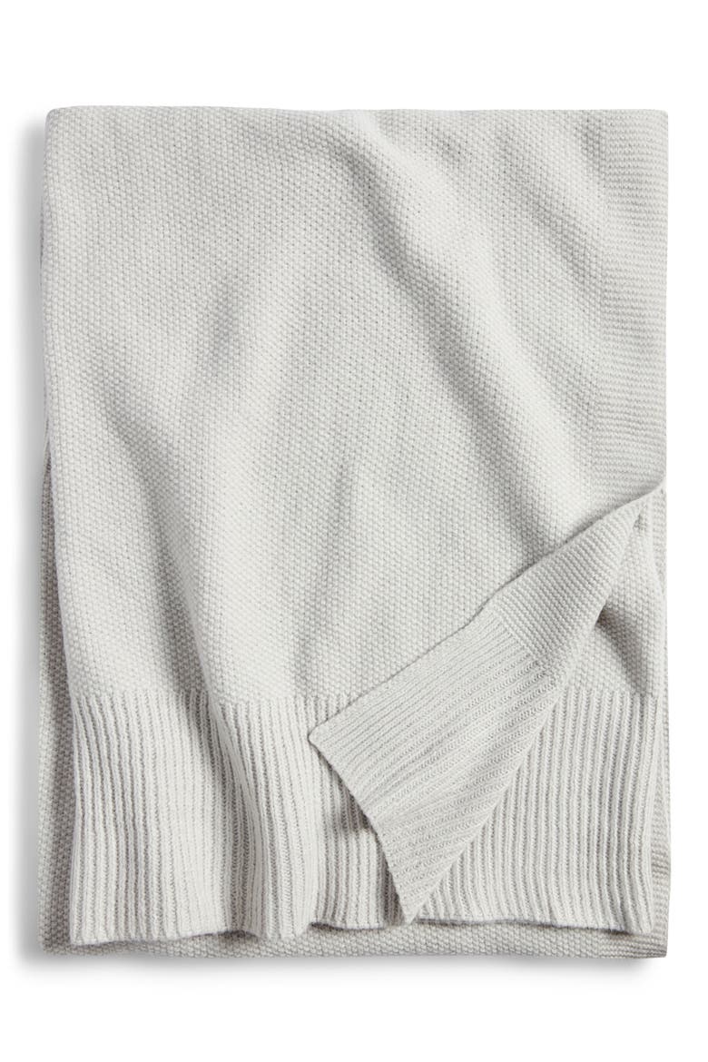 Felicity Knit Throw Blanket, Main, color, GREY VAPOR HEATHER