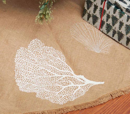 C & F Home C&f Home Sandy Coast Tree Skirt In Brown