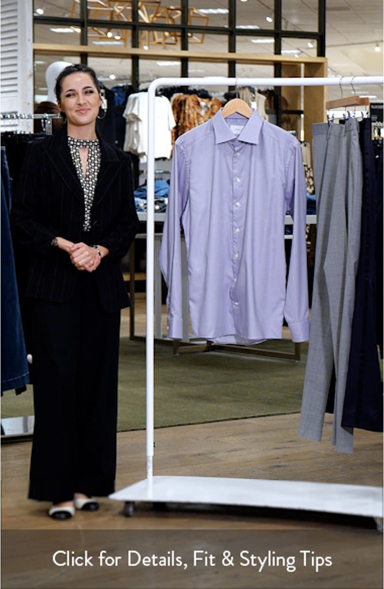 Slim Fit Microcheck Shirt, sales video thumbnail