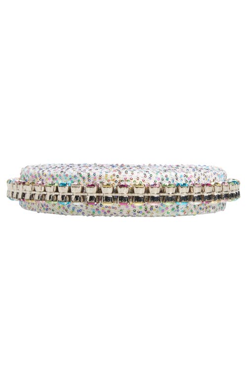 L'alingi Eternity Crystal Embellished Clutch In Multi
