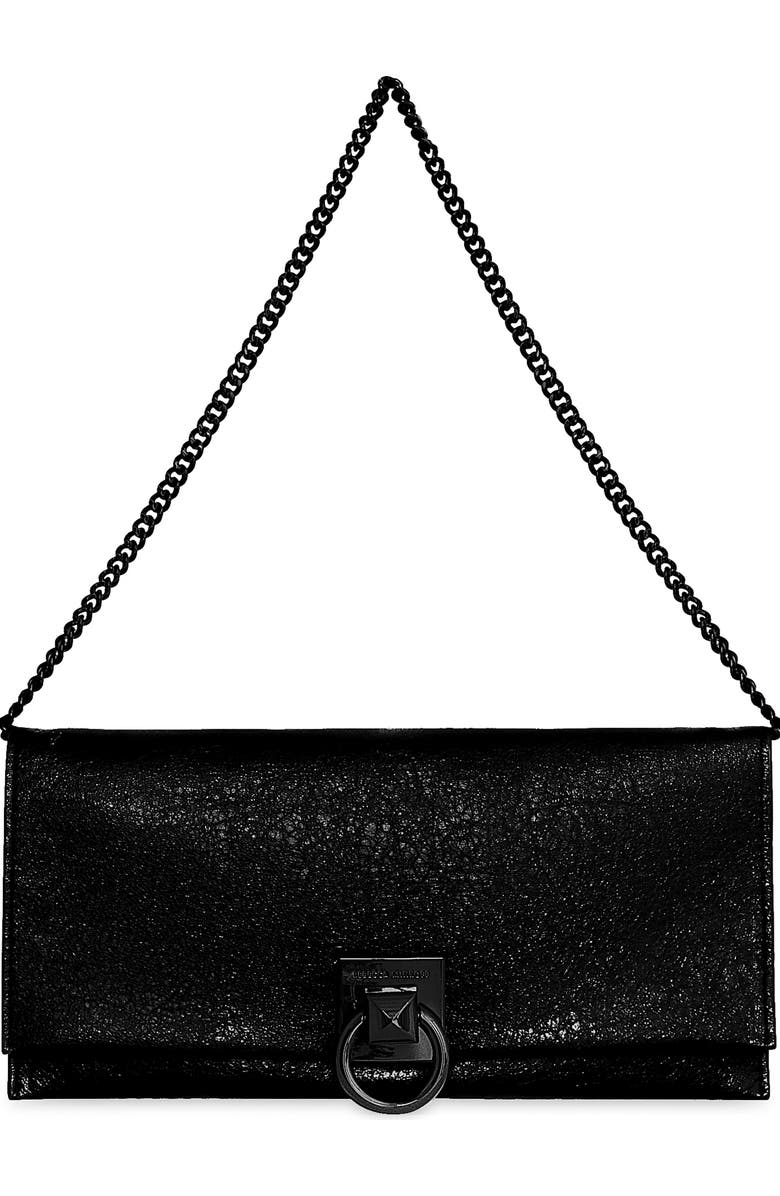 Rebecca Minkoff All Night Long Leather Clutch, Main, color,