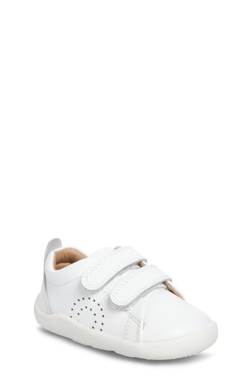 OLD SOLES Kids' Metallic Leather Sneaker in Snow 