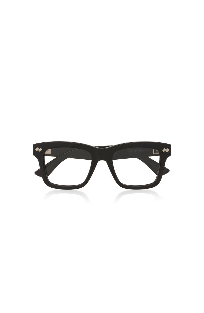 Bottega Veneta 51mm Rectangle optical glasses, Alternate, color, Black