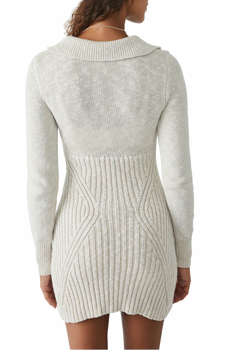 Free People Mont Blanc Long Sleeve Mini Sweater Dress, Alternate, color, 