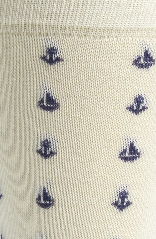 Nordstrom Nautical Pattern Socks In Nude