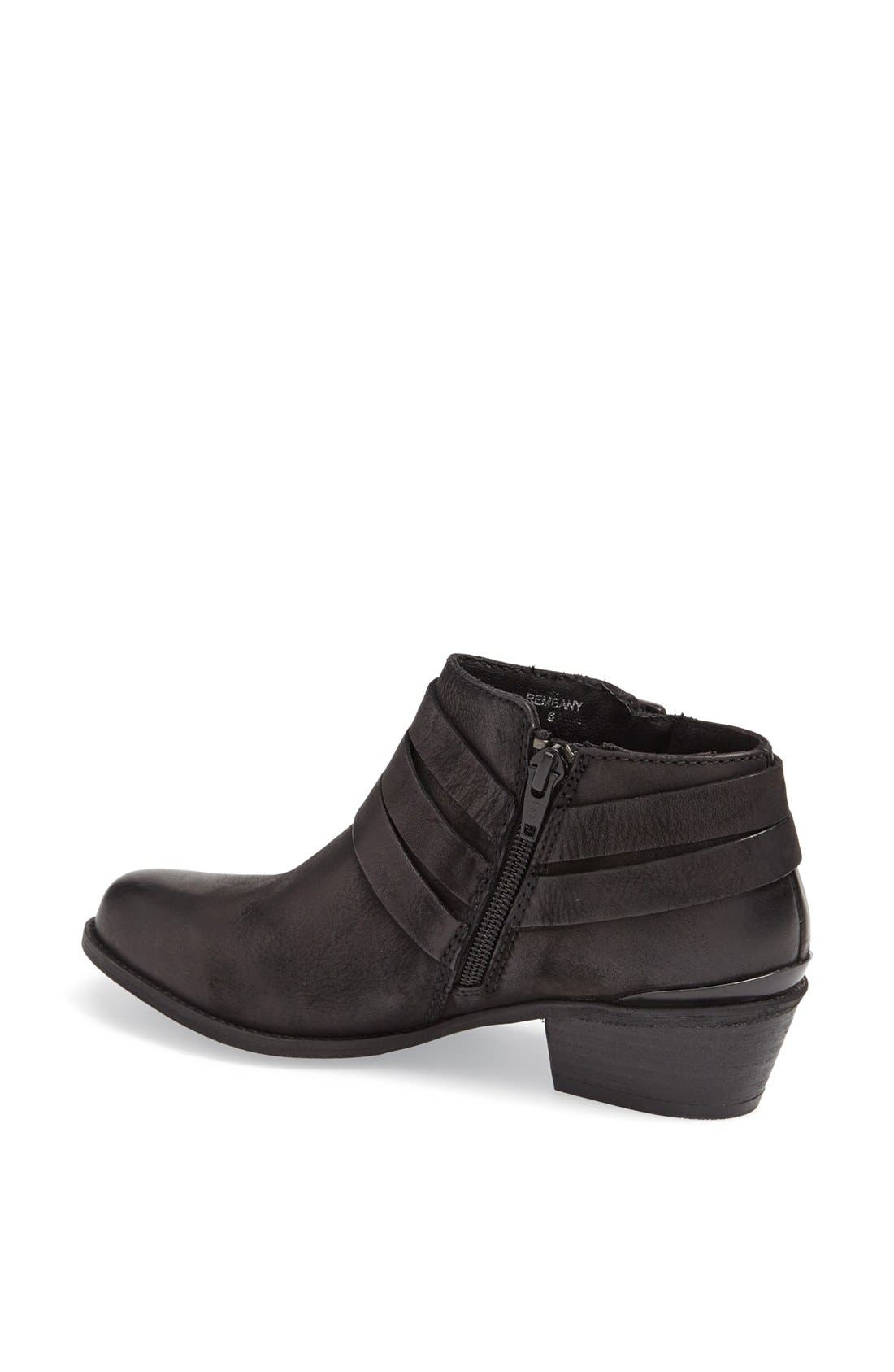 'Rembany' Bootie, Alternate, color, BLACK LEATHER
