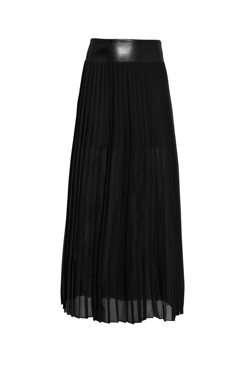 Felice Pleated Skirt, Alternate, color, Black