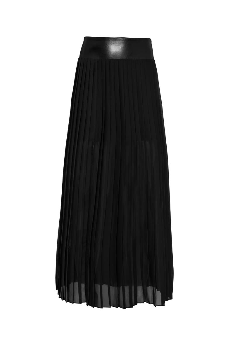AS by DF Felice Pleated Skirt, Alternate, color, Black