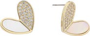 Juvell Pavé Cubic Zirconia & Mother-of-Pearl Heart Drop Earrings