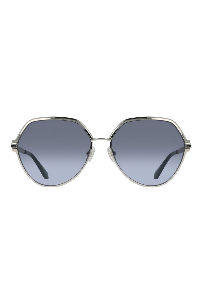 62mm Oversize Tea Cup Sunglasses, Main, color, GOLD/ GREY GRADIENT