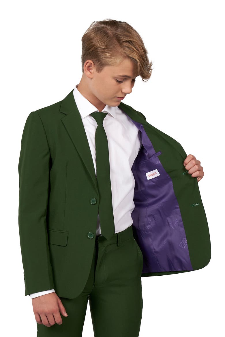 Glorious Green Two-Piece Suit with Tie, Alternate, color, GREEN