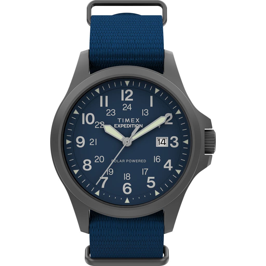 Timex ® Expedition® North Field Post Solar Webbing Strap Watch In Blue