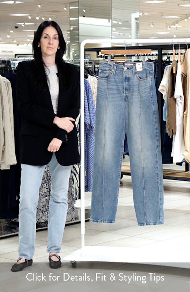 Ribcage Seamed Straight Leg Jeans, sales video thumbnail