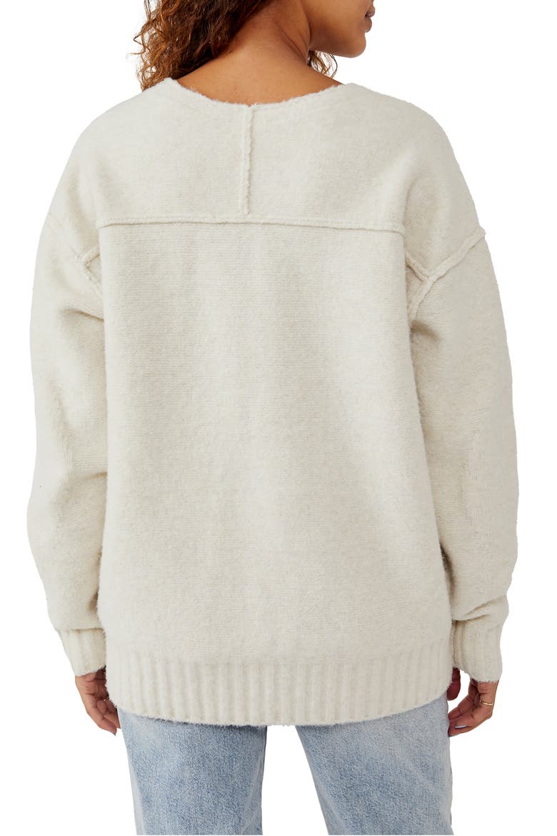 Care Eastwood Tunic Sweater, Alternate, color, OATMEAL HEATHER