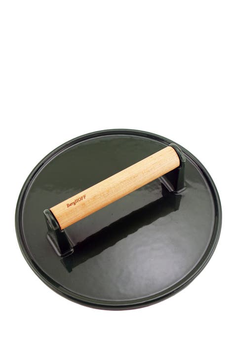 Green Cast Iron 9" Steak Press