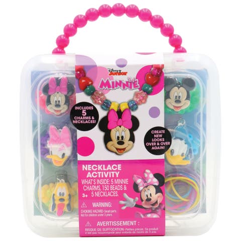 Necklace Activity Set Minnie Mouse, 160 Piece Diy Jewelry Kit