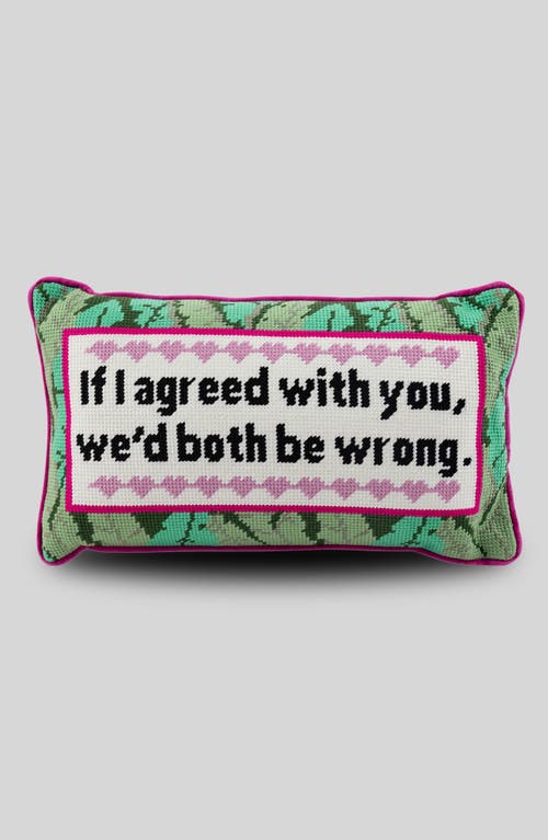 Furbish Needlepoint Pillow In Multi