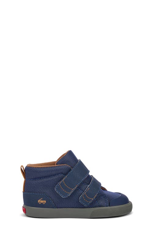 See Kai Run Dean Adapt Ii Adaptive High Top Sneaker In Blue