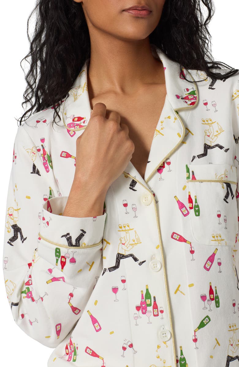 BedHead Pajamas Print Stretch Cotton Pajamas, Alternate, color, Bar A Vin