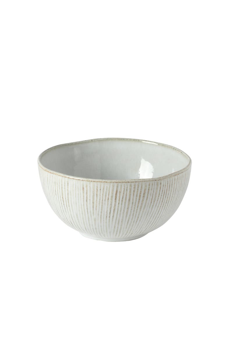 Dawson Mill 4-Piece Round Reactive Glaze Stoneware Nesting Bowl Set, Alternate, color, White