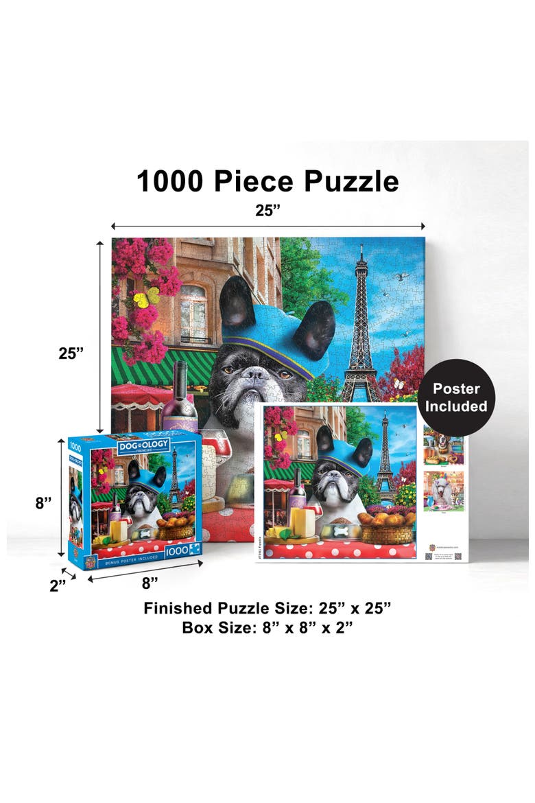 Dogology Frenchie 1000 Piece Puzzle, Alternate, color, Multicolor