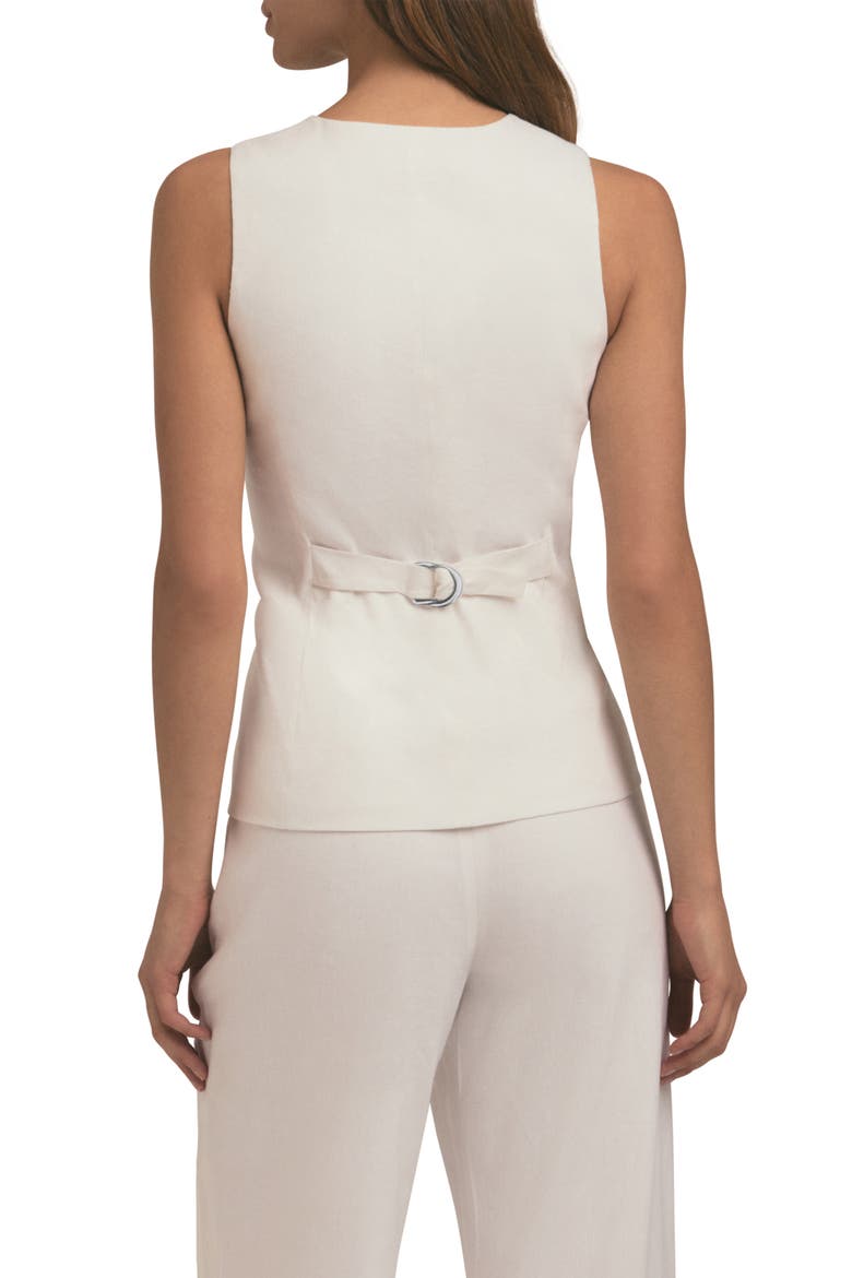 The Jones Linen Blend Vest, Alternate, color, BRIGHT WHITE