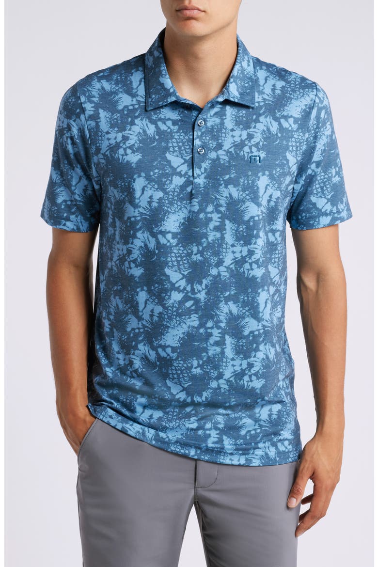 Featherweight Please Tropical Polo, Main, color, DARK TEAL