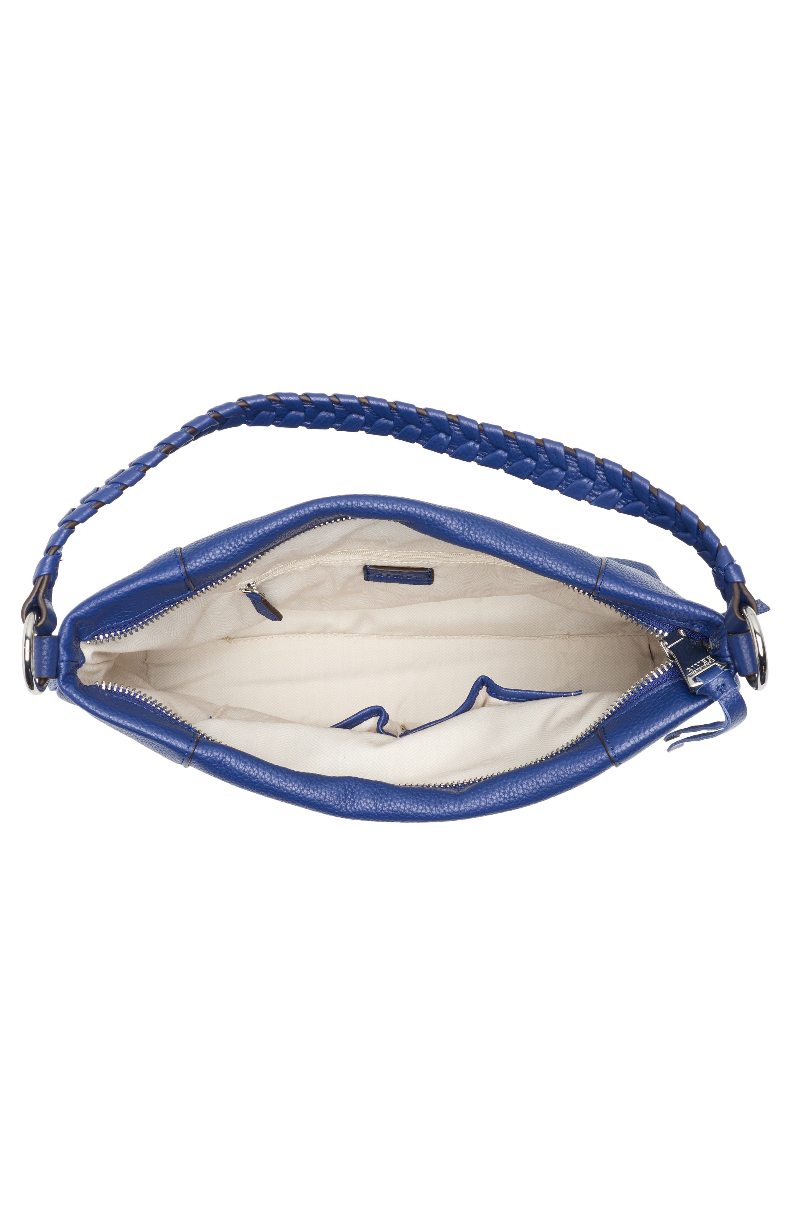 AIMEE Laila Convertible Leather Shoulder Bag, Alternate, color, Midnight Blue