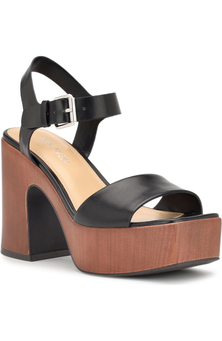 Nine West Open It Platform Heeled Sandal, Main, color,