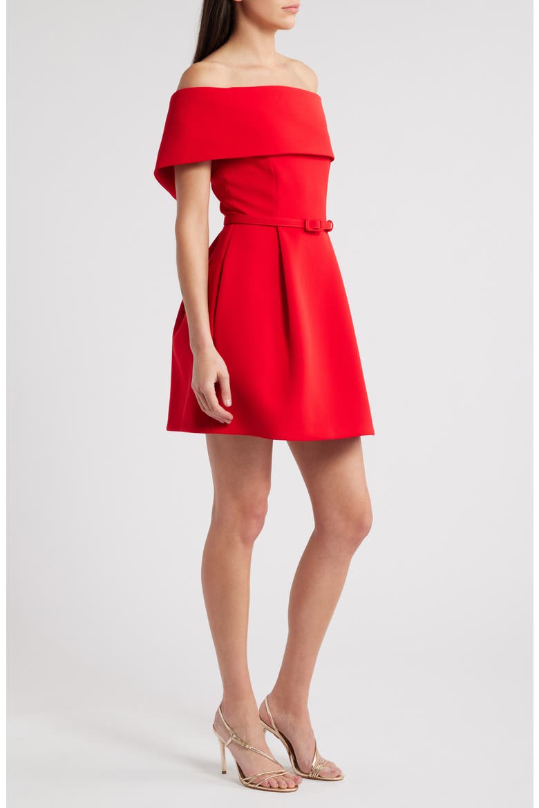 Harper Off-the-Shoulder Dress, Alternate, color, RED
