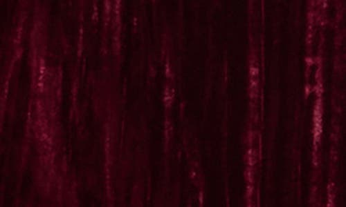 L'agence Aimee Oversize Double Breasted Velvet Blazer In Burgundy