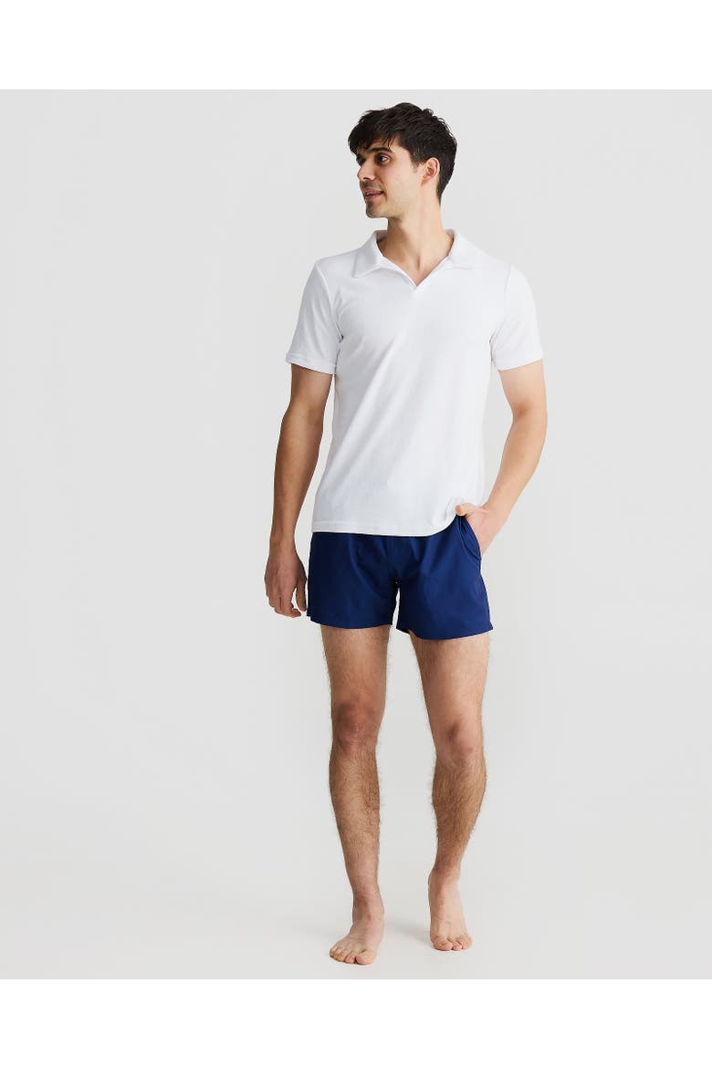 Madeira Stretch Swim Short, Alternate, color, Navy
