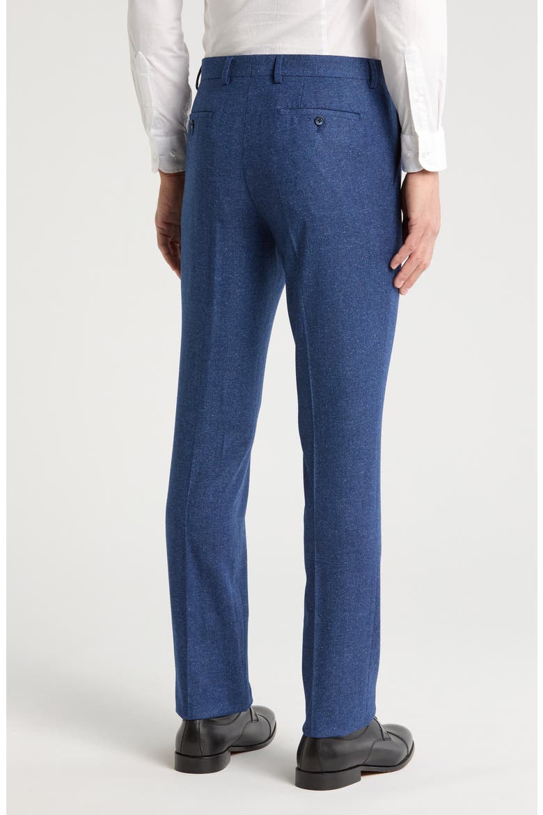 Micro Virgin Wool Blend Pants, Alternate, color, BLUE