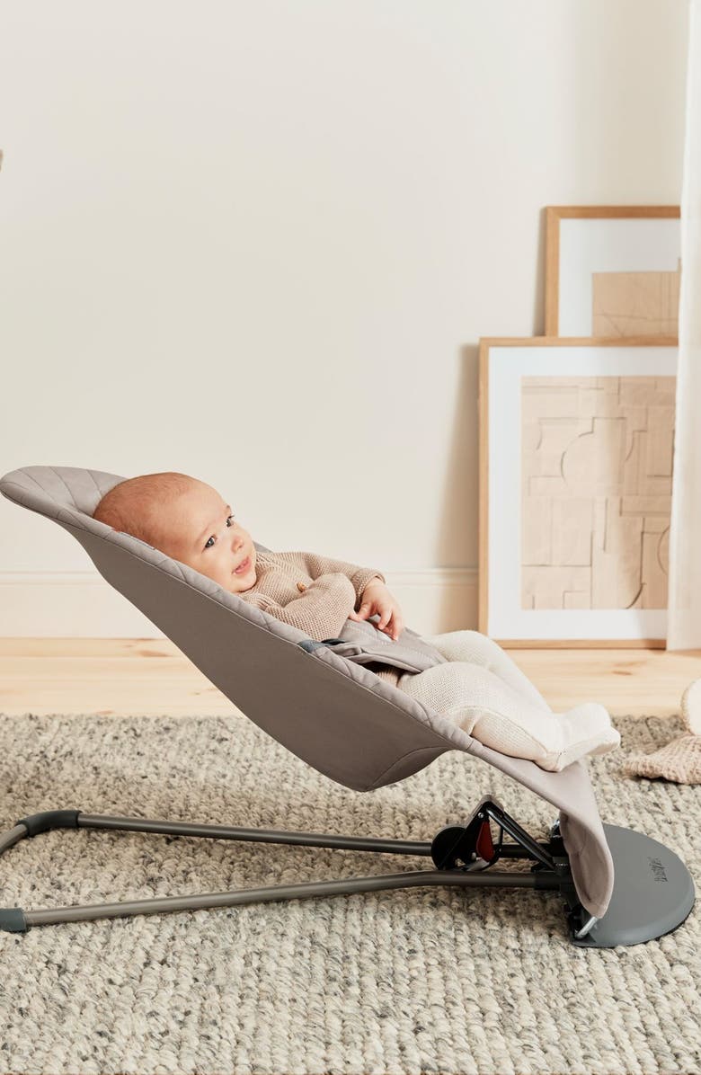 BabyBjörn Bouncer Bliss Convertible Quilted Baby Bouncer, Alternate, color, Sand Gray