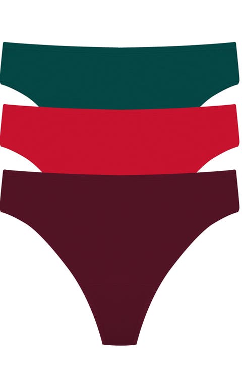 Bliss Bare Cotton Thong 3-Pack