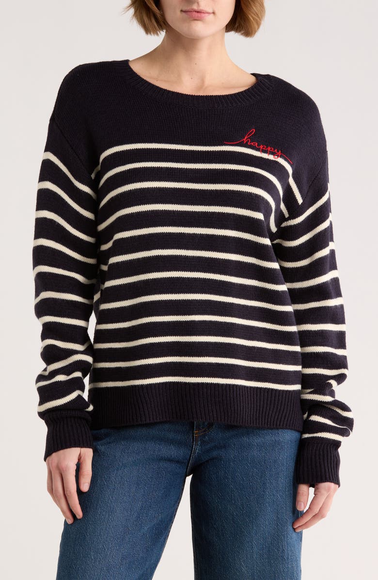 DR2 by Daniel Rainn Love Sweater, Main, color, Navy
