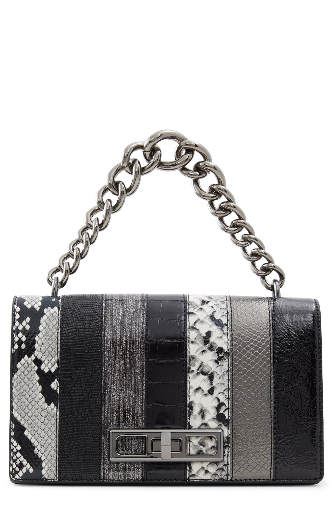 ALDO Qeela Patchwork Faux Leather Crossbody Bag, Main, color, 