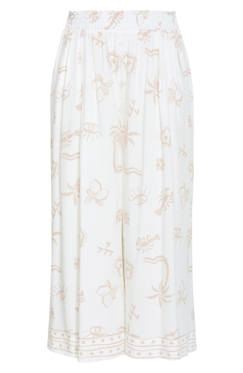 City Chic Alessia Wide Leg Pants, Main, color, Stone Conversational