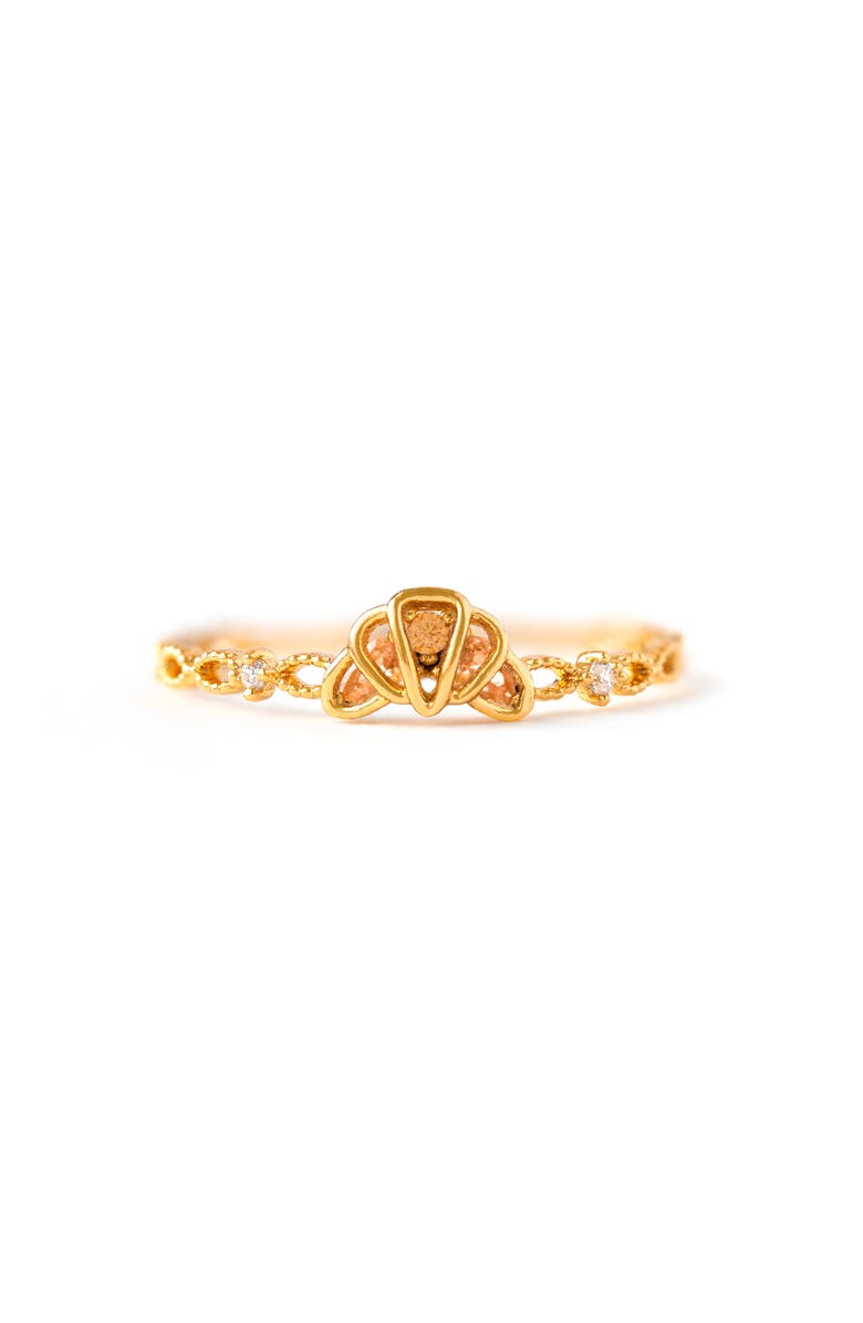 Girls Crew Croissant Ring, Main, color, Gold