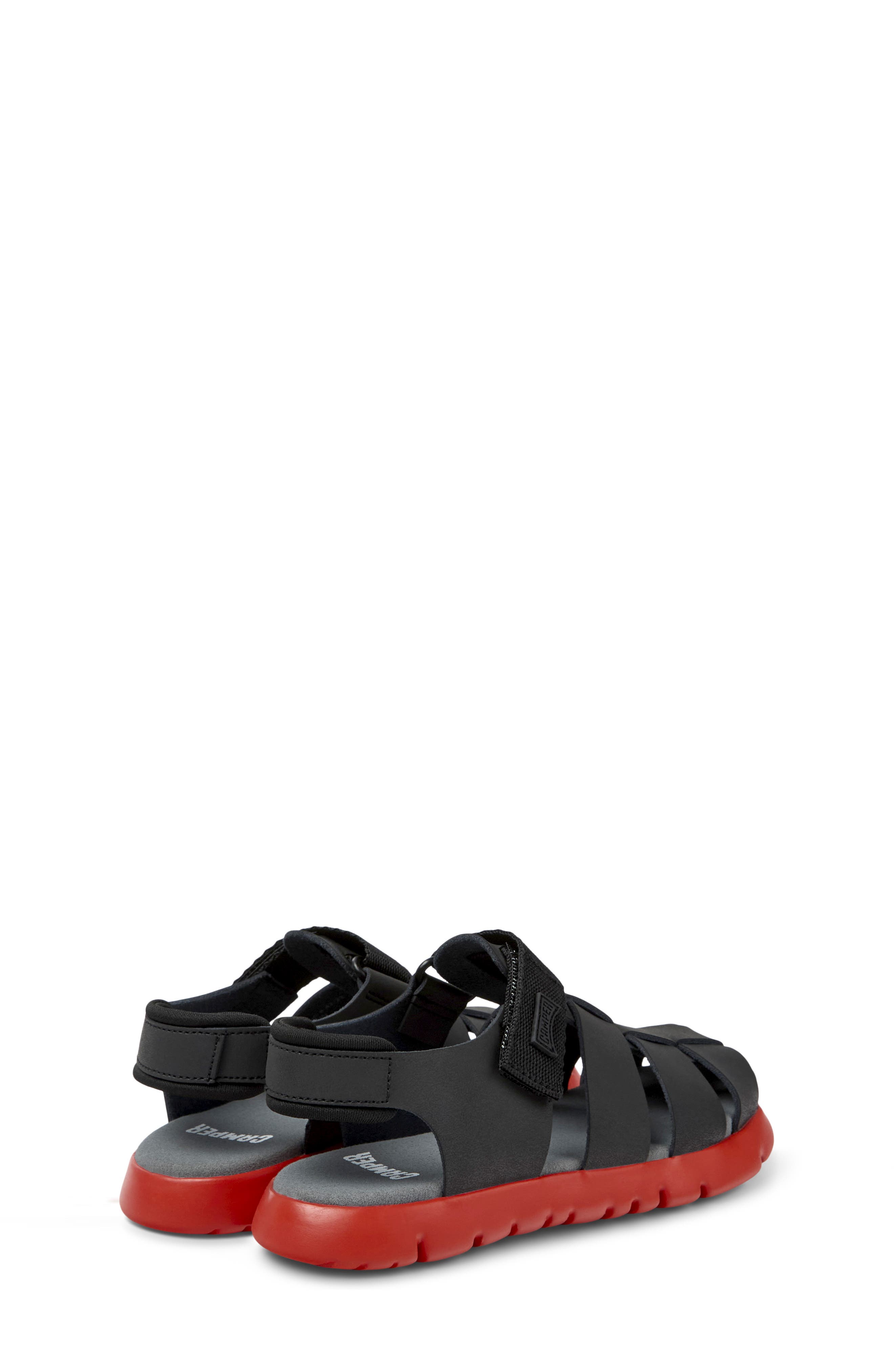 Camper Oruga Slingback Fisherman Sandal, Alternate, color, Black