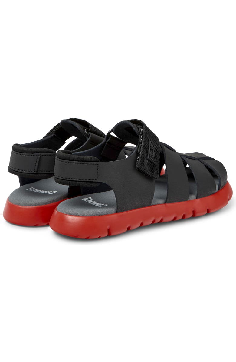 Camper Oruga Slingback Fisherman Sandal, Alternate, color, Black