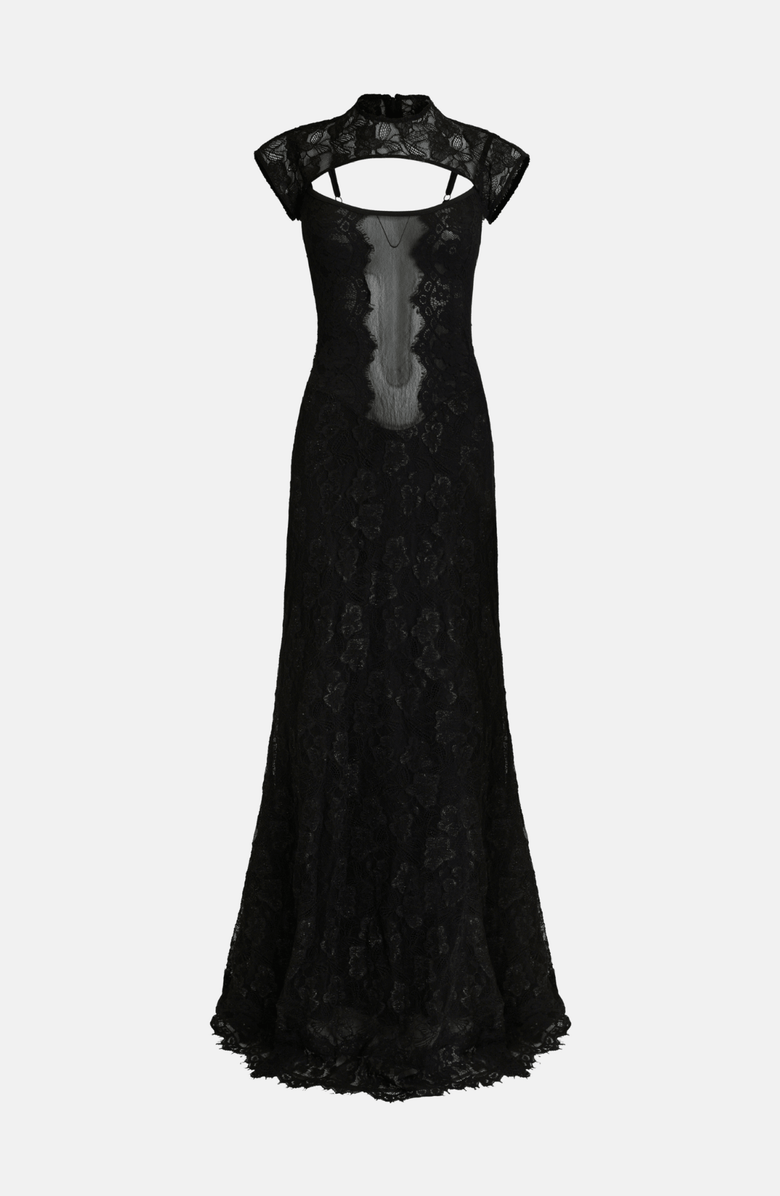 OW Collection Brisa Maxi Dress, Alternate, color, Black