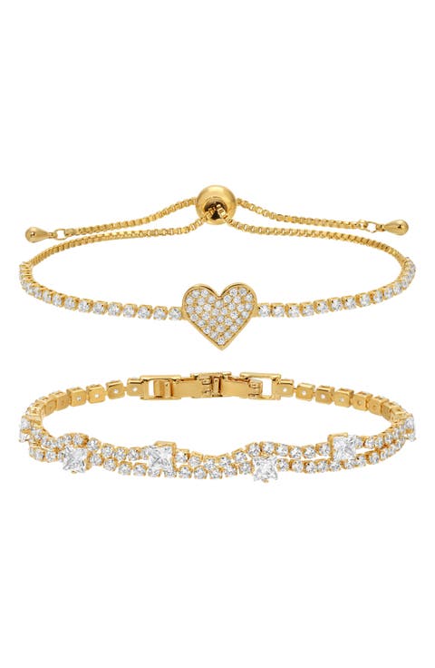 Imani Set of 2 Cubic Zirconia Bracelets