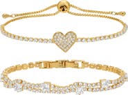 EYE CANDY LOS ANGELES Imani Set of 2 Cubic Zirconia Bracelets